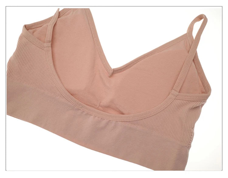 Conjunto de sutiã sem costura feminino sexy tanga