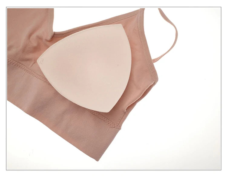 Conjunto de sutiã sem costura feminino sexy tanga