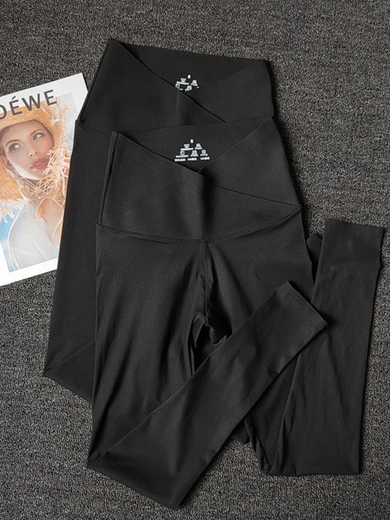 Leggings femininas sem costura de cintura alta